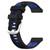 For Xiaomi Watch S2 46mm 22mm Sports Two-Color Steel Buckle Silicone Watch Band(Black+Blue)