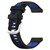 For Honor Watch GS 3 22mm Sports Two-Color Steel Buckle Silicone Watch Band(Black+Blue)