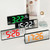 6631 LED Digital Display Multifunctional Electronic Clock Desktop Temperature Mirror Alarm Clock(Orange Light)