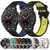 For Huawei Watch GT Runner 22mm Sports Two-Color Steel Buckle Silicone Watch Band(Army Green+Black)