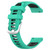 For Samsung Galaxy Watch5 Pro 45mm 20mm Sports Two-Color Steel Buckle Silicone Watch Band(Lake Blue+Black)