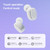 With Charging Bin Stereo Wireless Bluetooth Earphones, Style: BY17 White