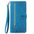 For Google Pixel 8 Pro Embossed Flower Zipper Leather Phone Case(Blue) For Google Pixel 8 Pro Embossed Flower Zipper Leather Phone Case(Blue)