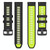 For Amazfit GTR 47mm 22MM Sports Two-Color Silicone Watch Band(Black+Yellow)