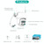 QX82 400W Dual Screen Dual Channel Synchronous Monitoring IP Camera, Plug:UK Plug