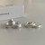 Temperament Ladies Light Luxury Pearl Double Layer Earrings Diamond Earrings, Specification:EH1618