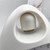 GH809 Egg-shaped Desktop Children Alarm Clock Bedside Cute Belling Clock(White)