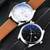 YAZOLE 560 Leather Strap Quartz Movement Waterproof Men Watch(Black+Brown)