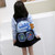 Kindergarten Children Cute Cartoon Backpack School Bag(Dinosaurs Blue)