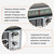 BAIJIALI BJL-1202AC Two Bands Retro Radio Portable Outdoor Large-capacity Storage Volume Speaker Player(Silver)