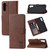 For Samsung Galaxy A34 5G Embossed Happy Cat Pattern Flip Leather Phone Case(Brown)
