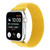 Elastic Nylon Braid Watch Band For Apple Watch Series 9&8&7 41mm / SE 3&SE 2&6&SE&5&4 40mm / 3&2&1 38mm(Yellow)