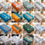 PVC Waterproof Oil-proof Embroidery Yarn Tablecloth, Size: 100x160cm(Ethnic Blue)