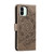 For Xiaomi Redmi A1 Sun Mandala Embossing Pattern Phone Leather Case(Grey)