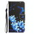 For Xiaomi Redmi Note 12 4G Global Colored Drawing Leather Phone Case(Blue Butterfly)