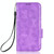 For Samsung Galaxy Z Fold3 Symmetrical Triangle Leather Phone Case(Purple)