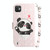 For Wiko Y82 3D Colored Horizontal Flip Leather Phone Case(Heart Panda)