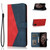 For Samsung Galaxy S20+ Dual-color Stitching Leather Phone Case(Red Blue)
