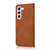 For Samsung Galaxy S23 5G Dual-color Stitching Leather Phone Case(Brown Red)