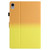 For iPad mini 6 Stitching Gradient Leather Tablet Case(Orange Yellow)