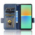 For Sony Xperia 10 IV Symmetrical Triangle Leather Phone Case(Blue)