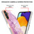 For Samsung Galaxy A34 5G Electroplating Marble IMD TPU Phone Case(Purple 001)