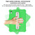 For iPad 10th Gen 10.9 2022 Shield 360 Rotation Handle EVA Shockproof PC Tablet Case(Green Beige)