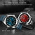 YAZOLE 552 Luminous Pointer Calendar Waterproof Quartz Watch(Number+Red+Black)
