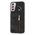For Samsung Galaxy S21 5G Retro Ring and Zipper RFID Card Slot Phone Case(Black)