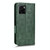 For vivo Y01 / Y15s 2021 Symmetrical Triangle Leather Phone Case(Green)