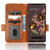 For Google Pixel 6 Symmetrical Triangle Leather Phone Case(Brown)