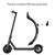 For Xiaomi M365 Electric Scooter Accessories, Fender+Bracket+Taillight, Color: Black With Wrench