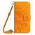 For Samsung Galaxy M14 5G Skin Feel Sun Flower Pattern Flip Leather Phone Case with Lanyard(Yellow)