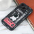 For iPhone 11 Astronaut Pattern Silicone Straight Edge Phone Case(Mars Astronaut-Black)