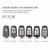 For Ford F-150 4-button C072 Car Key Leather Protective Case (Black)