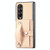 For Samsung Galaxy Z Fold2 Wristband Kickstand Card Wallet Back Cover Phone Case(Khaki)