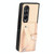 For Samsung Galaxy Z Fold2 Wristband Kickstand Card Wallet Back Cover Phone Case(Khaki)