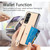 For Samsung Galaxy Z Fold2 Wristband Kickstand Card Wallet Back Cover Phone Case(Khaki)
