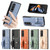 For Samsung Galaxy Z Fold2 Wristband Kickstand Card Wallet Back Cover Phone Case(Khaki)