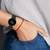 22mm Universal Flat Head Groove Silicone Watch Band(Dark Green)