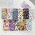 For iPhone 13 Pro Water Sticker Flower Pattern PC Phone Case(Black Backgroud White Flower)