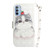 For Motorola Moto G51 3D Colored Horizontal Flip Leather Phone Case(Cute Cat)
