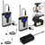 Q6 1 Drag 2 Wireless Lavalier Head Wear With Stand USB Computer Recording Microphone Live Phone SLR Lavalier Microphone