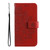For vivo Y02 4G 7-petal Flowers Embossing Leather Phone Case(Red)