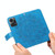 For Honor X7a 7-petal Flowers Embossing Leather Phone Case(Blue)