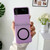 For Samsung Galaxy Z Flip3 5G Skin Feel Magnetic Shockproof Protective Phone Case(Purple)