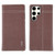 For Samsung Galaxy S23 Ultra 5G GEBEI Top-grain Horizontal Flip Leather Phone Case(Brown) For Samsung Galaxy S23 Ultra 5G GEBEI Top-grain Horizontal Flip Leather Phone Case(Brown)