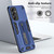 For Samsung Galaxy A34 5G Variety Brave Armor Finger Loop Holder Phone Case(Blue)