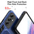For Samsung Galaxy A34 5G Variety Brave Armor Finger Loop Holder Phone Case(Blue)