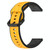 For Honor Watch Dream 22mm Convex Loop Two-Color Silicone Watch Band(Yellow+Black)